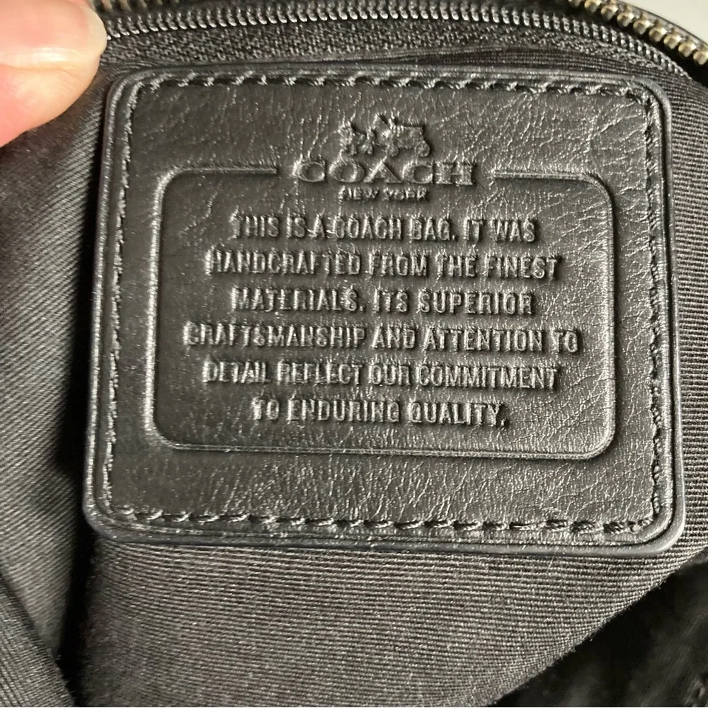 Coach Black Leather Kelsey Satchel Crossbody Bag